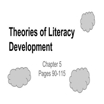 Chap. 5 theories of literacy development