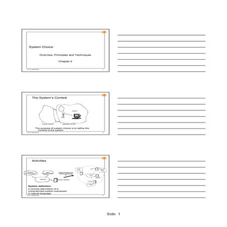 OOAD Chap 2 - System Choice