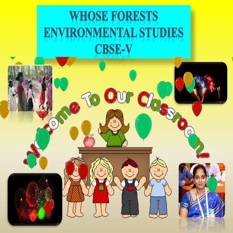 WHOSE FORESTS ENVIRONMENTAL STUDIES CBSE-V