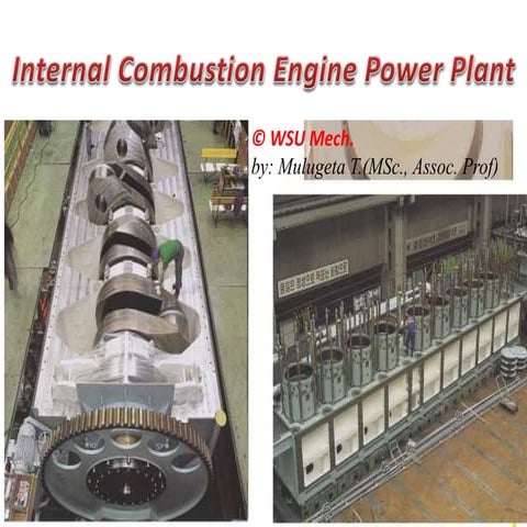 Chap 8: Internal Combustion Engine Power Plant