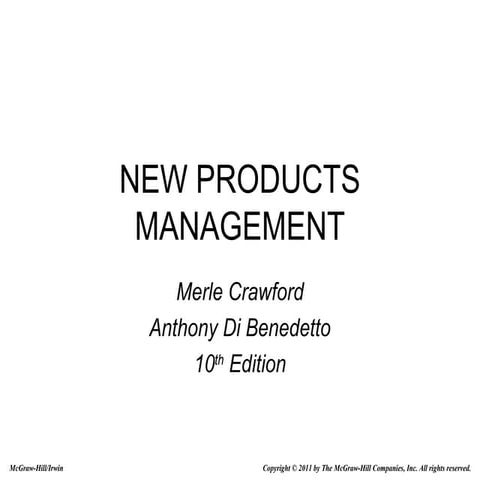 Chapter 1 New product Development
