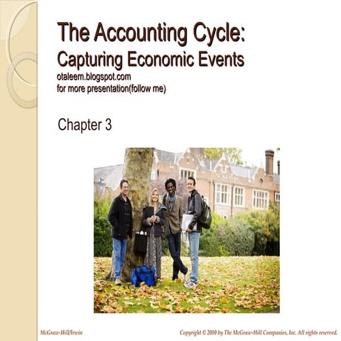 The Accounting Cycle:Capturing Economic Events
