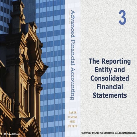 The reporting entity and financial statements