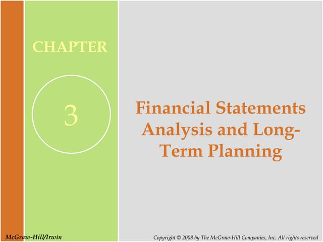 chap003.ppt Financial Management Analysis and Long Term Planning