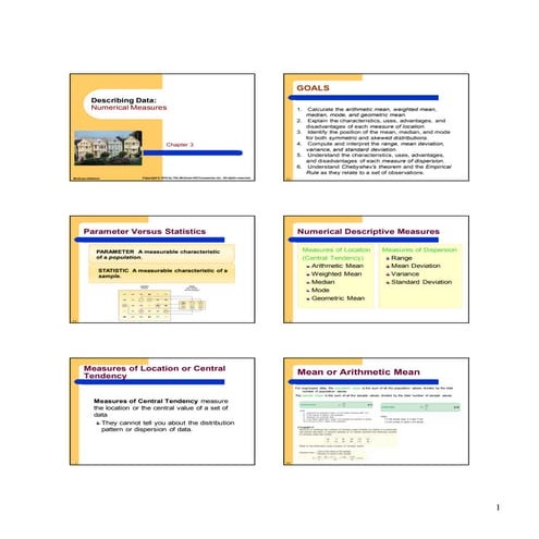 Describing Data: Numerical Measures