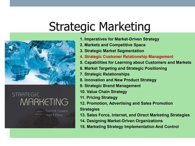 Market Driven Strategy: Processes for Creating Value: Day