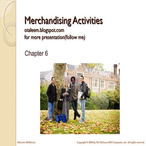 Merchandising Activities