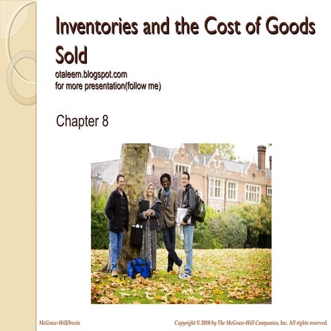 Inventories and the Cost of Goods Sold