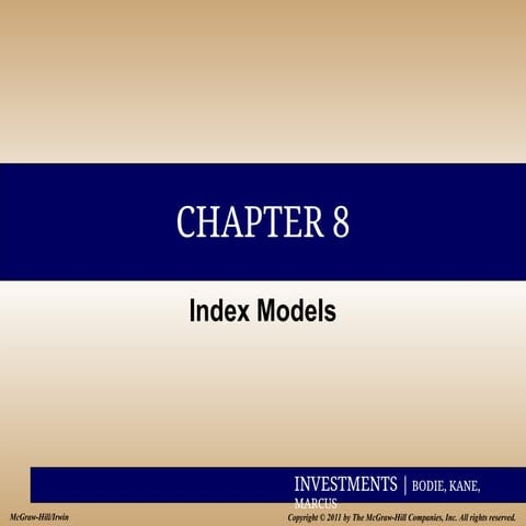 Single index model | PPTX