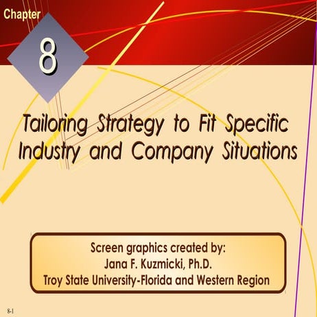 Strategy  to  fit  specific  industry  and  company  situations