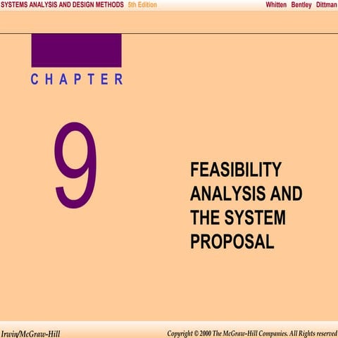  system analysis and design  Chap009