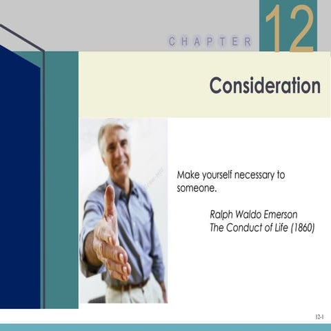 Chapter 12 Consideration Ppt