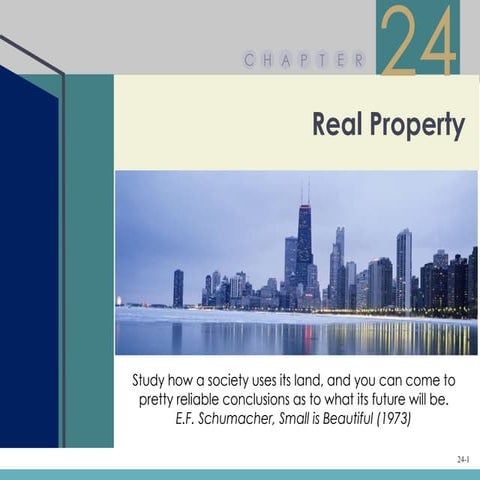 Chapter 24 – Real Property