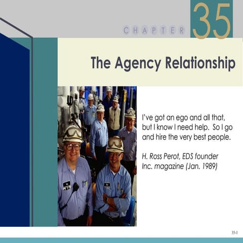 Chapter 35 – The Agency Relationship