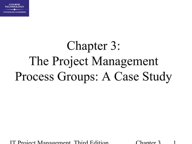 Chap03 the project management process groups