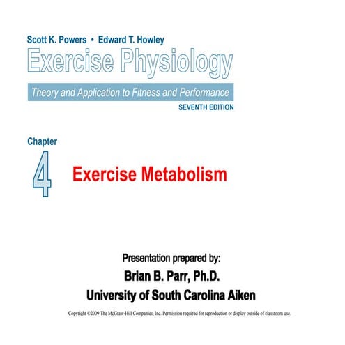 exercise metabolism