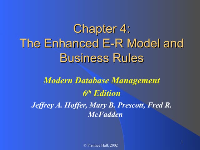 The Database Environment Chapter 4