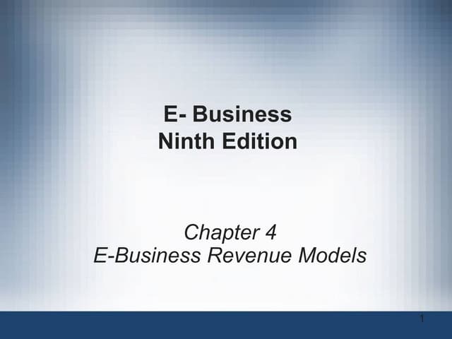 revenue models