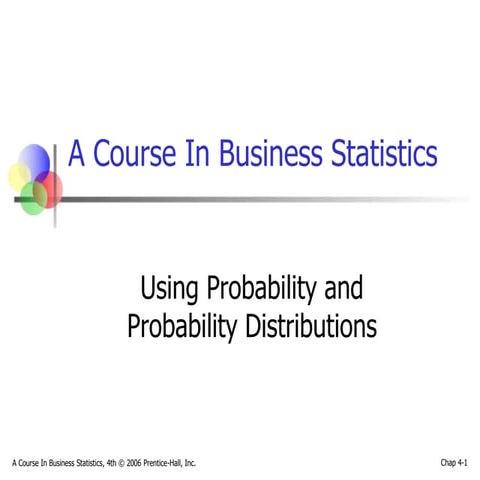 Chap04 basic probability | PPT