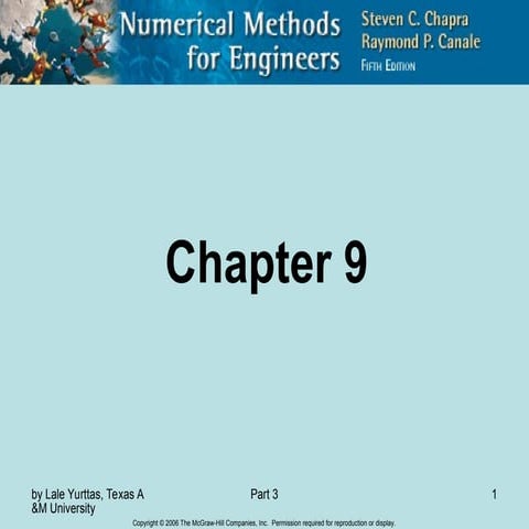 Numerical Methods for Engineers chapter 9 including linear equations.ppt