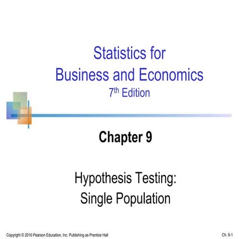 Chap09 hypothesis testing
