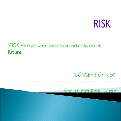WHAT IS RISK