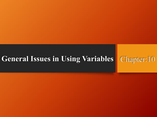 Chap10 | PPT