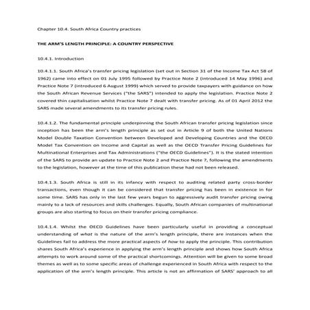 Transfer pricing: practical manual for developing countries - Chapter 10 Coun...