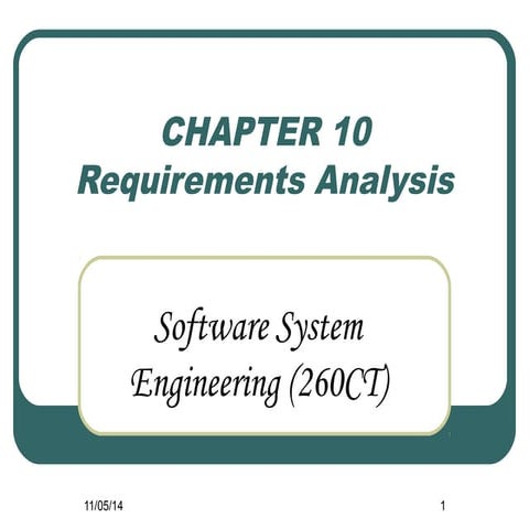 Software System Engineering - Chapter 10 | PPT