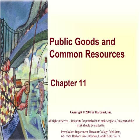 Public Goods and Common Resources