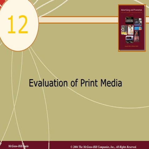 Chap12 Evaluation Of Print Media
