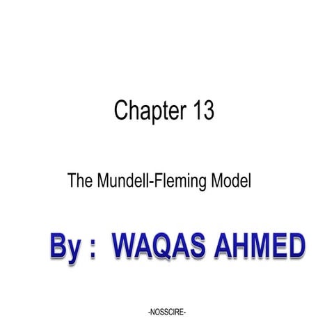 MUNDELL FLEMING MODEL