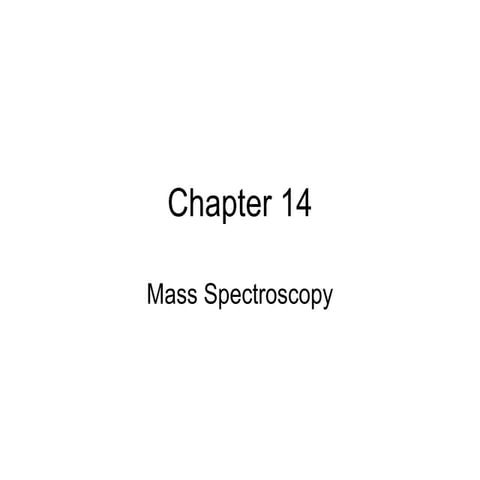 mass spectroscopy