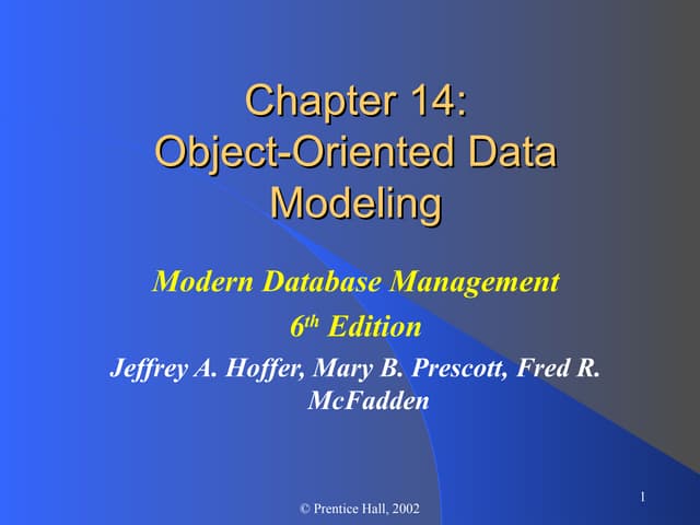 The Database Environment Chapter 14