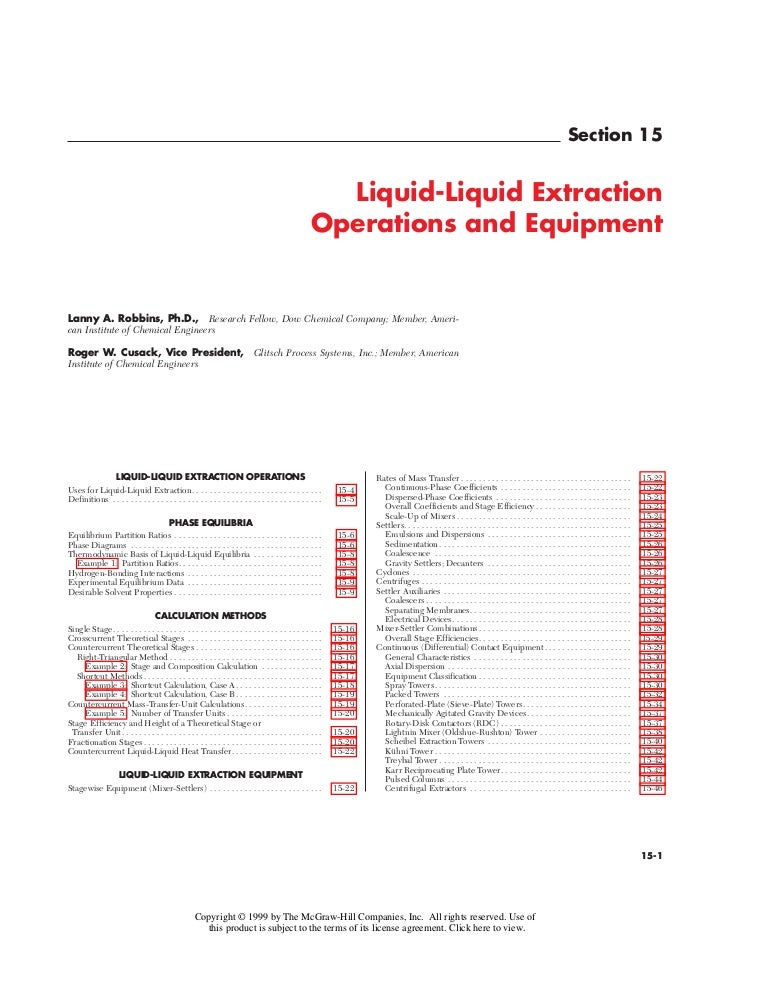 Perry S Chemical Engineers Handbook 7ma Ed Chap 15