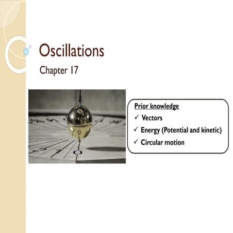 13.1. Mechanical Oscillations | PPT