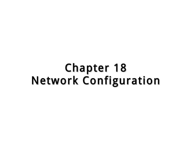 Chap 18 net