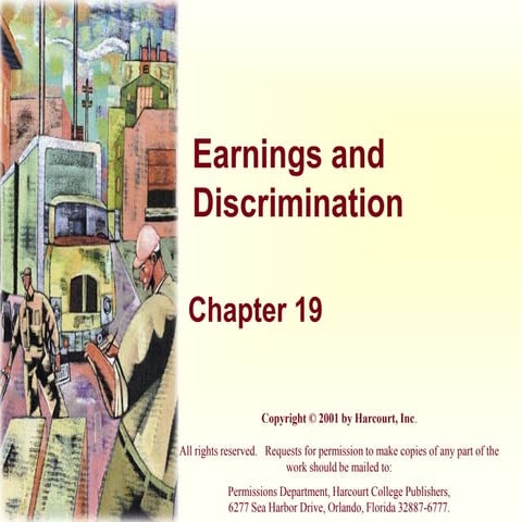 Earnings and Discrimination