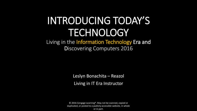 Chap1 introducing today's technologies