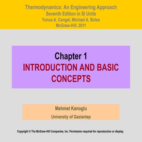 Thermodynamics Chapter 1 (Introduction) | PPT | Physics | Science