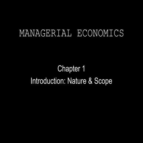 managerial economics