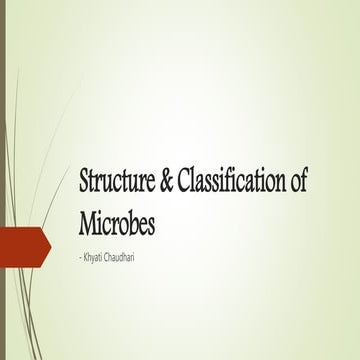 structure & classification of microbes