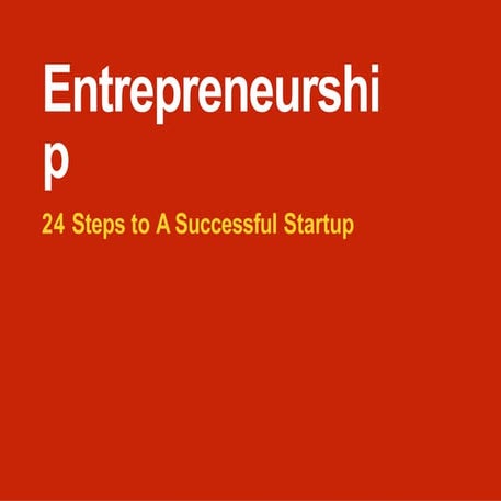 Chap # 2 - 24 Steps to A Successful Startup.pptx