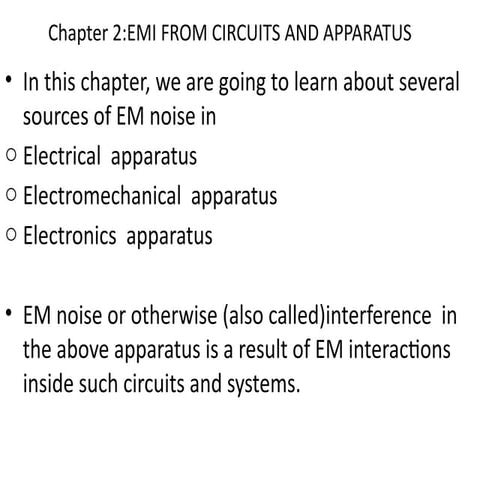 Chapter2 of Electromagnetic compatability and interface | PPTX