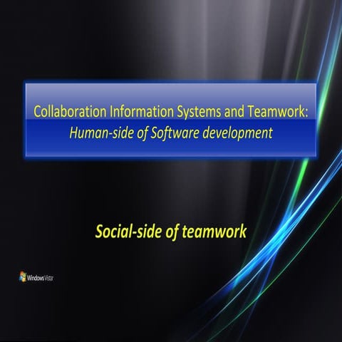 Chap 2 collaboration information systems and teamwork