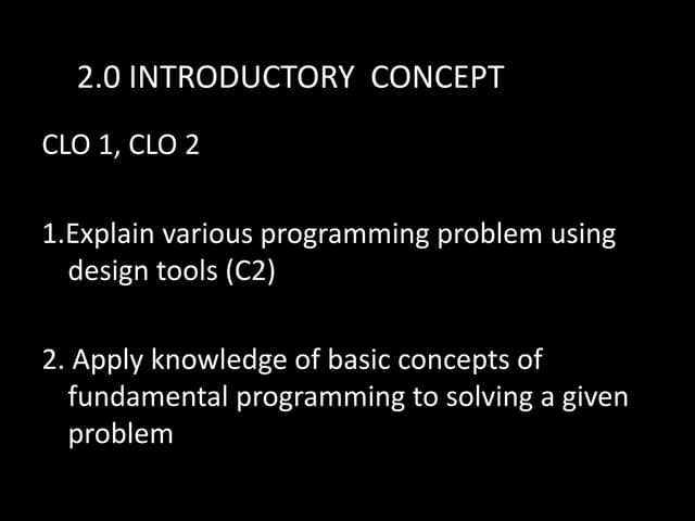 introductory concepts