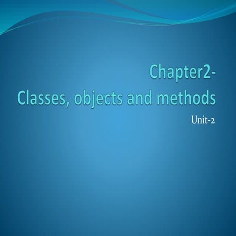 Chap2 class,objects | PPT