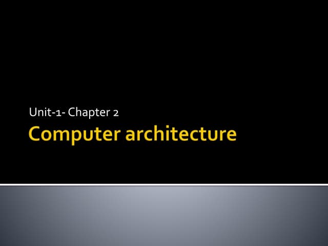 Chap2 comp architecture