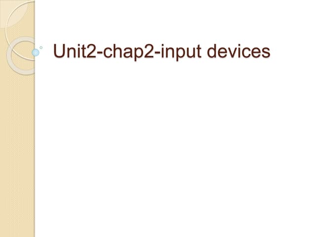 Chap2 input devices