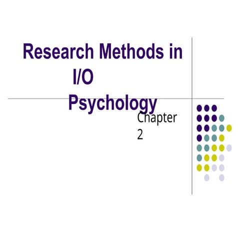 Research Methods in Organizational Psychology pptx